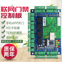 L04 Wigan access control board Four-door one-way host TCP access control system controller access control attendance blue board