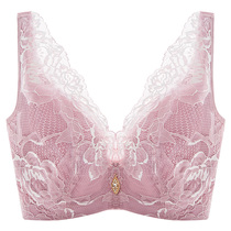 Lace Ancient This All-cup bra cover thin section Gather Fat Mm Beauty Vest Style Shock Up to Big Code Underwear Ladies