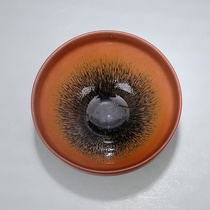 Song Jianyang black glazed yellow rabbit mouth tea bowl antique porcelain antique porcelain antique old goods collection