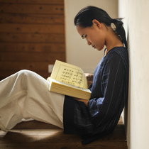 No Good See City Plant Dyed Silk Cotton BLUE PRINT SLEEVE HOODED SWEATSHIRT LONG SLEEVE LOOSE BLOUSE THIN OVERDRAFT HOODED SWEATSHIRT WOMAN