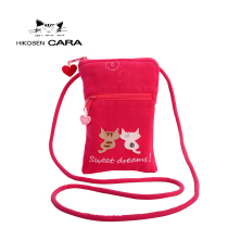 Japan 2021 summer new light INS hipster shoulder bag women canvas mobile phone bag mini versatile vertical