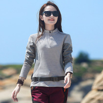 Outdoor Grip Velvet Clothing Women Sports Compound Suede Winter Sets Head Plus Suede Jacket Lady Semi-open Cardiff Warm Clothes