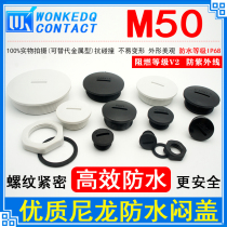 M50*1 5 nylon waterproof stuffy cover Screw-in plastic plug Spiral sealing plug High quality hole plug