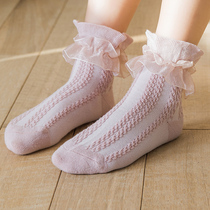 Lace Socks Woman Children Socks Pure Cotton Spring Summer Lorita Cute Girl Socks Spring Autumn Thin Girl Princess Baby Girl