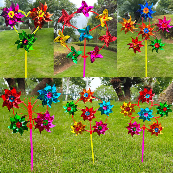 Multi-wheel windmill three-wheeled large six-wheeled handheld plastic small flower windmill children's colorful outdoor festival decoration street stall
Multi-wheel windmill three-wheeled large six-wheeled handheld plastic small flower windmill children's colorful outdoor festival decoration street stall