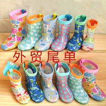 Clearance export Japanese childrens rain boots girls Baby light cute boys non-slip Children Outdoor water shoes