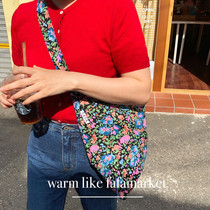 fafamarket Korean homemade ins explosive casual versatile shoulder bag environmentally friendly shopping bag multi-color