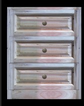 Solid wood log drawer pure cedar wood log concave and convex effect drawer panel delicate and durable and elegant