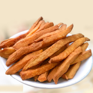 农家香脆锅炒红薯干无油