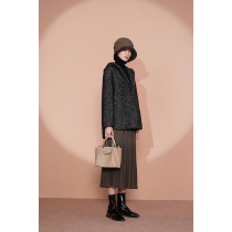 Spot-CCHER West and hooded cotton cotton cotton mixed color woolen material autumn and winter womens XSSB2639