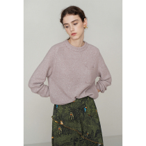 Spot CCHER West and sequin small pocket round neck Knitwear cashmere autumn and winter women XZQB2840 no-fold