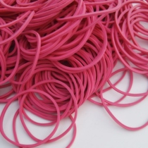 Pink Rubber Band Rubber Ring Bull Leather Fascia Hair hair Rope Head Accessories Hair Ring Diameter 4 5CM Large number