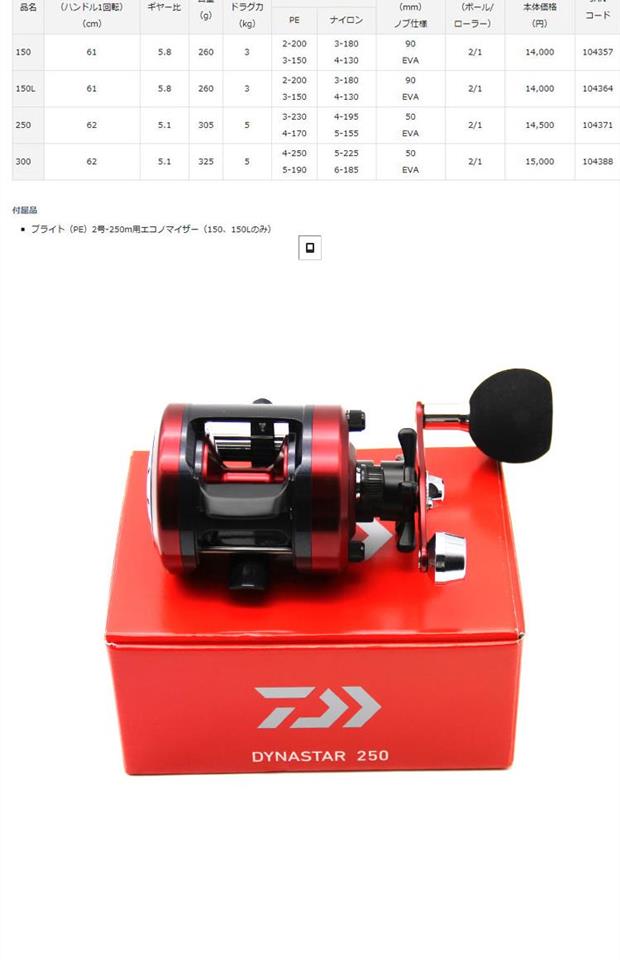 【达瓦】daiwa鼓轮17新款 dynastar 250/300 鼓轮 船钓轮 雷强轮_7折