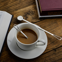 Buy one get one free coffee spoon 304 stainless steel small mixing stick Long handle mixing spoon Cute Japanese net red ins wind