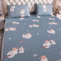 Latex mat set of three customized four seasons breathable ice silk soft mat kit tatami mat machine washable non-slip