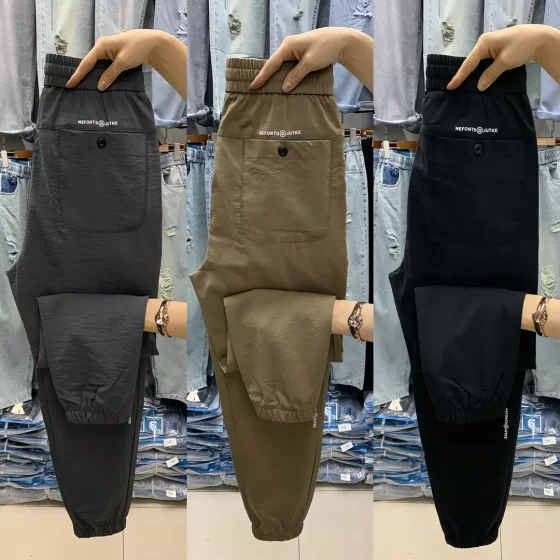 2025 Spring New Men's Casual Pants Simple Stretch Small Foot Harem Pants Embroidered Versatile Slim Fit Ties
2025 Spring New Men's Casual Pants Simple Stretch Small Foot Harem Pants Embroidered Versatile Slim Fit Ties
