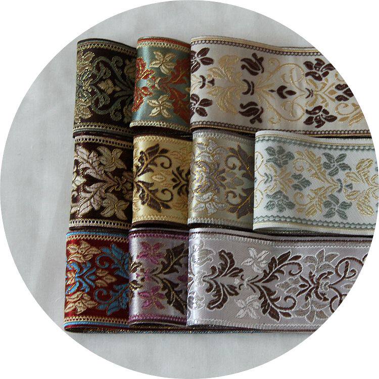 古典纹样织带丝带包边带汉服衣襟诃子裙头用织锦带 古风cos