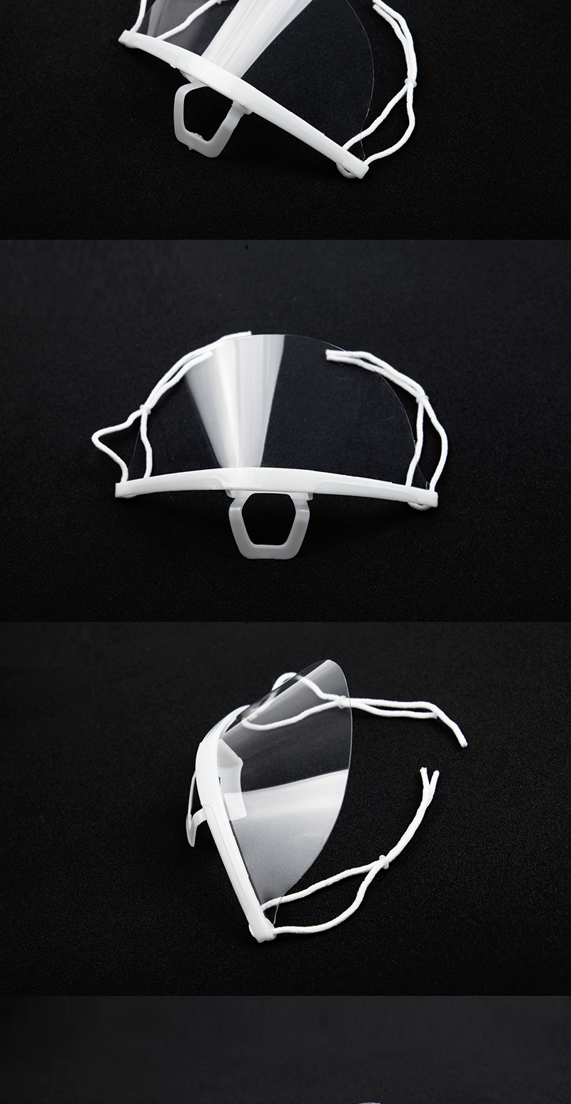 透明口罩塑料餐饮专用厨房防口水一次性商用防雾厨师食品卫生面罩