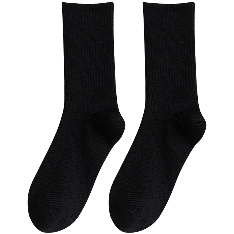 White socks women's stockings ins tide spring and summer thin section solid color cotton black stockings male stockings female White socks women's stockings ins tide spring and summer thin section solid color cotton black stockings male stockings female