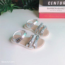 Foreign Trade Girl Sandals Sandals Light Non-slip Rubber Princess Children Magic Post Toe Summer Fashion Simple Comfort Children