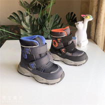 Foreign Trade Outlet Russian Children Boy Snowy Boots Cotton Boots Genuine Wool Full Waterproof Non-slip Warm Short Boots Cotton Boots