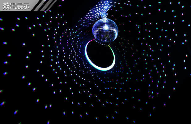 酒吧ktv包房射灯玻璃球射灯专用反射小雨灯日月同辉led全彩小射灯