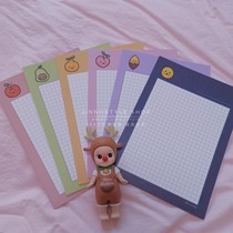 South Korea direct mail ssung avocado peach apple dog rabbit bear A6 study notes non-porous paper 50 sheets