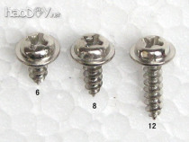 Cross round head cap gasket Self-tapping screw screw m3 nickel plated and hardened m4 diy small production commonly used screw material