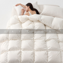 FAFAHOME luxury 95 white goose down quilt 100 horses cotton down quilt core autumn and winter quilt warm and breathable