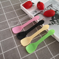 Disposable Spoon Ice Cream Spoon Ice Cream Soup Spoon Pudding Spoon Cake Spoon Yogurt Spoon Double Leather Milk Plastic Spoon