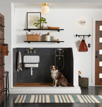 Retro enamel single tank water basin household sink kitchen wash tray wall hanging toilet enamel sink