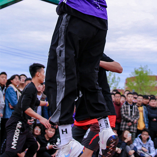 helmet helmets new casual sports pants men's ins trend versatile corset loose pants summer thin