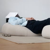 Japanese original cotton linen fabric lazy sofa simple removable window tatami futon floor cushion bench