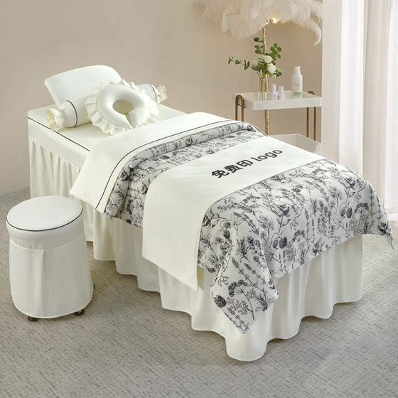 New beauty bed cover four-piece set high-end customized beauty salon bed cover single product with holes Traditional Chinese medicine massage massage bed cover
New beauty bed cover four-piece set high-end customized beauty salon bed cover single product with holes Traditional Chinese medicine massage massage bed cover