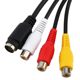 vga to av vga to s-video 터미널 변환 케이블 로터스 헤드 3RCA VGA에서 S 터미널 어댑터 케이블 vga to av vga to s-video 터미널 변환 케이블 로터스 헤드 3RCA VGA에서 S 터미널 어댑터 케이블