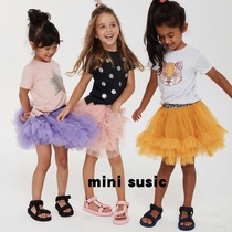 2-8 years old girls mini susic mesh cotton lined tutu skirt