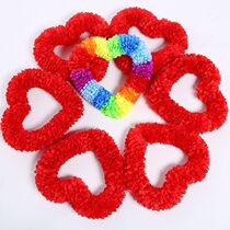 Hard ring steel wire large flower piece encryption games opening ceremony June 1 performance dance love-shaped party garland props