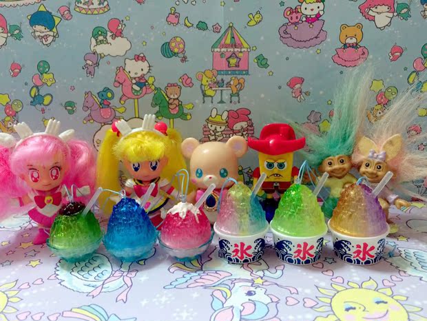 【脱力屋】日版现货epoch夏日嚓嚓刨冰迷你挂件摆件扭蛋6款选