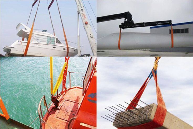 吊装带起重吊带白色双扣扁平行车吊车吊装绳123吨工业吊带绳子