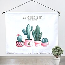 Cloth tapestry Nordic style background cloth ins hanging cloth wall cloth art hanging painting living room bedside background wall simple