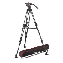 Manfrotto MVK612WINFA camera head and 645 fast double tube aluminum alloy camera tripod set