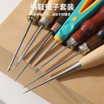 Handmade shoes needle cone sole with Hook multi-functional thousand pieces of small awl file binding threading drilling needle