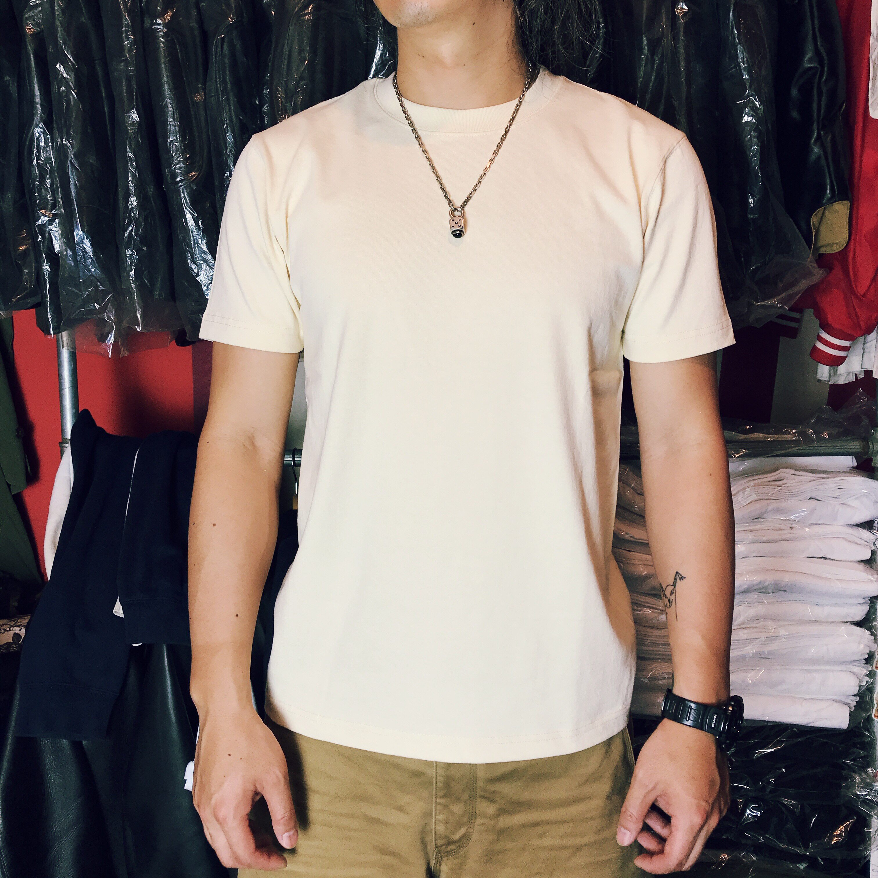 【simons】7.5oz盎司出口品质大地色系重磅美国棉t恤小领口tee9色