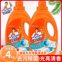 Mr. Weimei floor cleaner 2kg * 2 combination household floor tiles decontamination bright ocean fragrance type