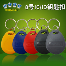 No 8 F08 IC key button ID door buckle IC intelligent induction button card property button elevator card can be customized