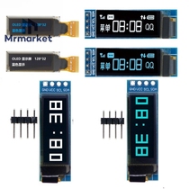 0 91 inch OLED module IIC interface 128X32 SSD1306 compatible 3 3V 5v White Blue