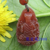 Red Jade Medullary Pendant Jade Medullary Jade Pendant jade pendant small number of motionless bodhisattva pendant jade pendant