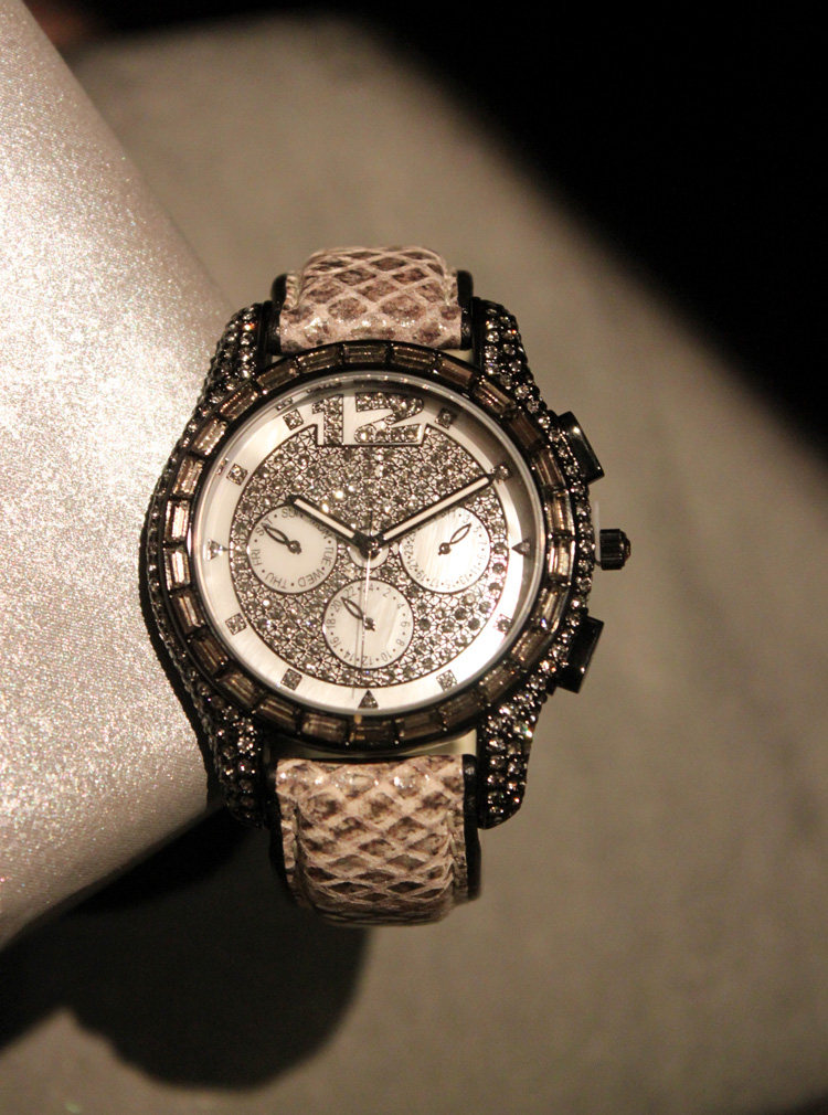 savina正品个性高档欧美进口蛇纹真皮大表盘女表时尚休闲石英手表