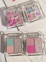 This is really y2k Tanya 3 color eye shadow 12 sweet and spicy girl candy powder Mint Blue Matte Pearlescent Red Book