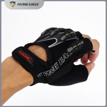 Childrens speed skating gloves half finger guard anti-wear training roller skating guard professional player training speed skating protective gear hand guard